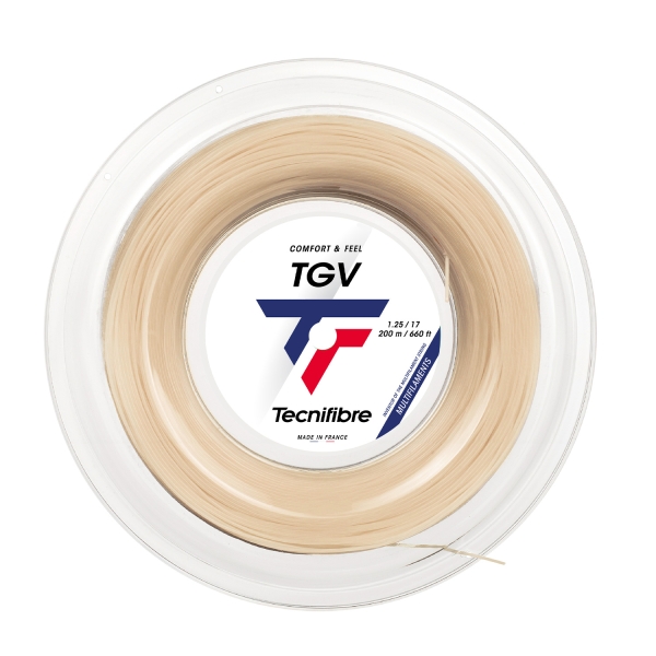 Corde Multifilamento Tecnifibre TGV 1.25 Matassa 200 m  Natural 01RTG125XN