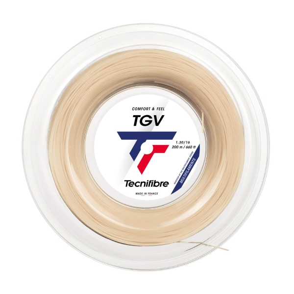 Corde Multifilamento Tecnifibre TGV 1.30 Matassa 200 m  Natural 01RTG130XN