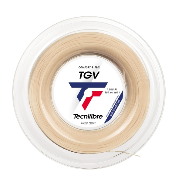 Corde Multifilamento Tecnifibre TGV 1.35 Matassa 200 m  Natural 01RTG135XN