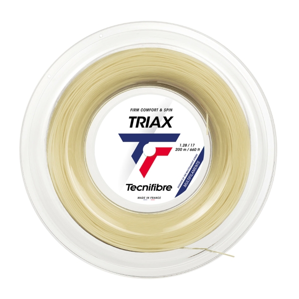 Corde Multifilamento Tecnifibre Triax 1.28 Matassa 200 m  Natural 01RTR128XN
