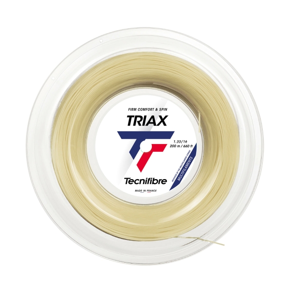 Corde Multifilamento Tecnifibre Triax 1.33 Matassa 200 m  Natural 01RTR133XN