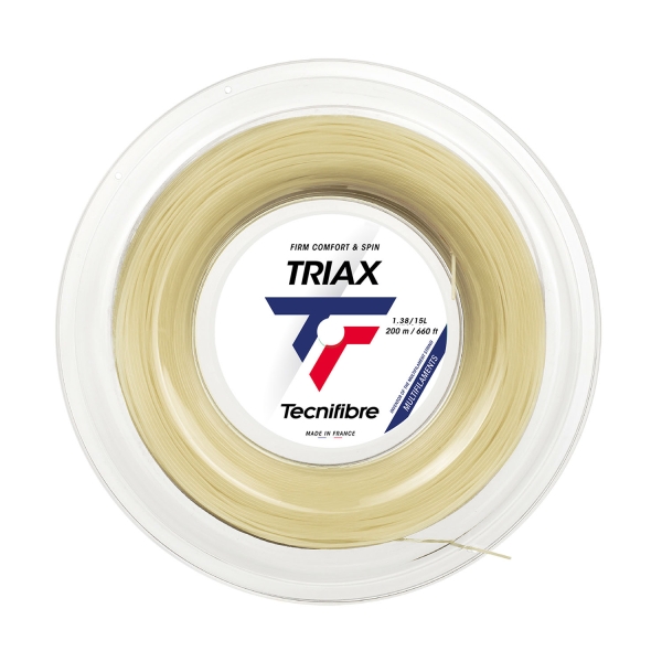Corde Multifilamento Tecnifibre Triax 1.38 Matassa 200 m  Natural 01RTR138XN
