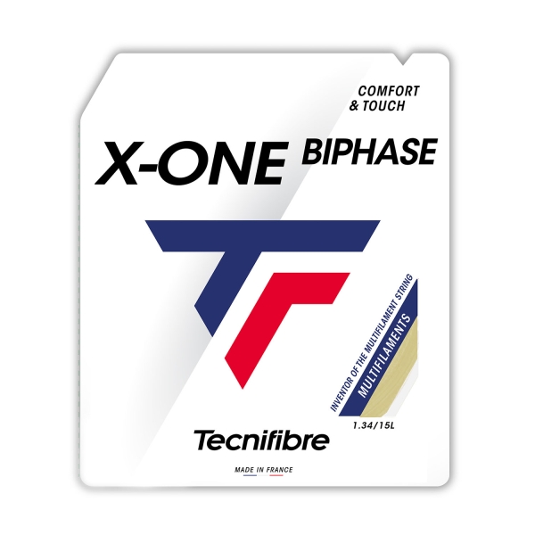 Corde Multifilamento Tecnifibre XOne Biphase 1.34 Set 12 m  Natural 01GXO134XN