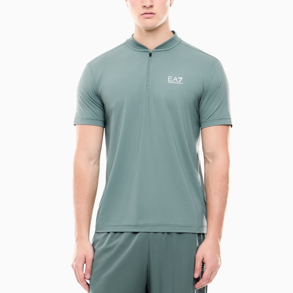 Polo Tennis Uomo EA7 Pro Classic Polo  Silver Pine 7M002487AF13689U7317