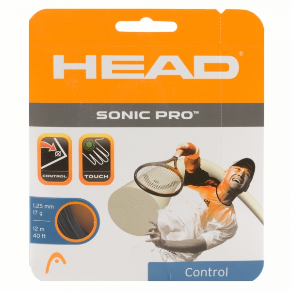 HEAD Sonic Pro 1.25 200 m Reel - Black